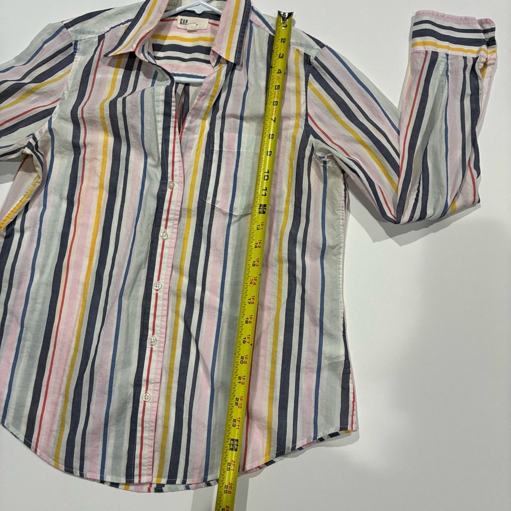 GAP Multicolor Striped Men's Shirt - Picture 4 of 9